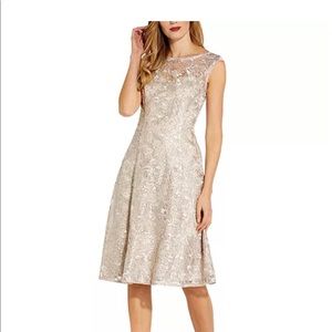 Adrianna Papell
Embroidered A-Line Dress size 8 marble color